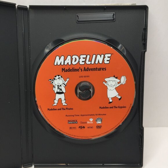 Set 2 DVD Madeline's Adventures 4 Episodes Pirates Gypsies 40 Thieves New House - Picture 3 of 9